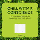 Bompani Single Door Refrigerator 46 Litres Net Capacity, Defrost, R600a Refrigerant, Inside Condenser, Lock & Key, Ice Box, 440 x 470 x 510 (W x D x H) mm, White BR64