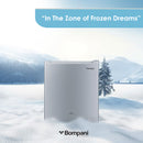 Bompani Single Door Refrigerator 46 Litres Net Capacity, Defrost, R600a Refrigerant, Inside Condenser, Lock & Key, Ice Box, 440 x 470 x 510 (W x D x H) mm, Silver BR64SLVR