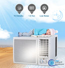 1.5 Ton Window AC | 18000 BTU | High-Performance Air Conditioner | T3 Climate | Low Noise | Rotary Compressor | Energy-Efficient Cooling for Extreme Heat CWA18CO White