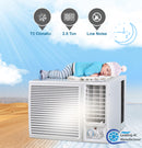 2 Ton Window AC | 24000 BTU | High-Efficiency Rotary Compressor | T3 Climate | Low Noise | R410a Refrigerant | Energy-Efficient Cooling for Extreme Heat CWA24CO White