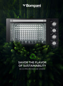 Bompani 100L Electric Oven 2800W Adjustable Thermostat & Timer, Convection, Lamp & Rotisserie, Double Glass Door, 4 Control Knobs, Straight & M-Shape Heating Elements – BEO120