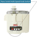 Nobel 10 in 1 Juicer Food Factory with 1 Litres Piano Switch Multi Speed Knob Switch and Citrus Juicer Kubbe Maker - NFP888 White