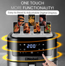 Nobel Air Fryer 8 Liters Capacity Multifunctional Fryer Digital Display and Touch Button High Speed Air Circulation Technology Frying Non- Stick Coating Frying - NAF1000