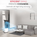 Nobel Air Cooler, 20L Capacity, Detachable Water Tank, 3 Wind Modes, 4 Wind Speeds, Touch & Remote Control, Honeycomb Filter, Automatic Shutdown, Silent Operation (110W) NAC400 White