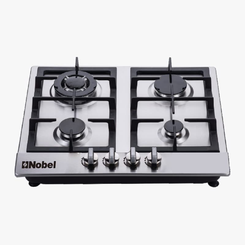 Nobel Gas Hobs Stainless Steel 60 Cm 4 Gas Burners Ffd NBH6401