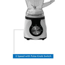 NOBEL Blender White 1.5 Litres 300W 2 Speed - Pulse Grinder  NB303E
