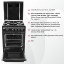 Nobel Gas Cooker 4 Burners With Gas Oven (60 x 55) cm NGC5000BK