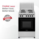 Nobel Electric Cooker Silver 50X50 Hotplate Electric Oven NGC5400S