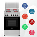 Nobel Electric Cooker Silver 50X50 Hotplate Electric Oven NGC5400S