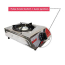 Nobel Gas Stove St. Steel Honeycomb Auto Ignition Single Burner NGT1001