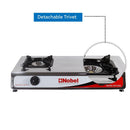 Nobel Gas Stove Stainless Steel Brass Auto Ignition Double Burner NGT2004