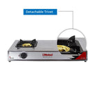 Nobel Gas Stove 2 Heating Elements ST. Steel NGT2007