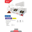 Nobel Gas Stove 2 Heating Elements ST. Steel NGT2007