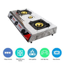 Nobel Gas Stove 3 Heating Elements St. Steel NGT3007