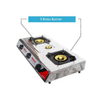 Nobel Gas Stove 3 Heating Elements St. Steel NGT3007