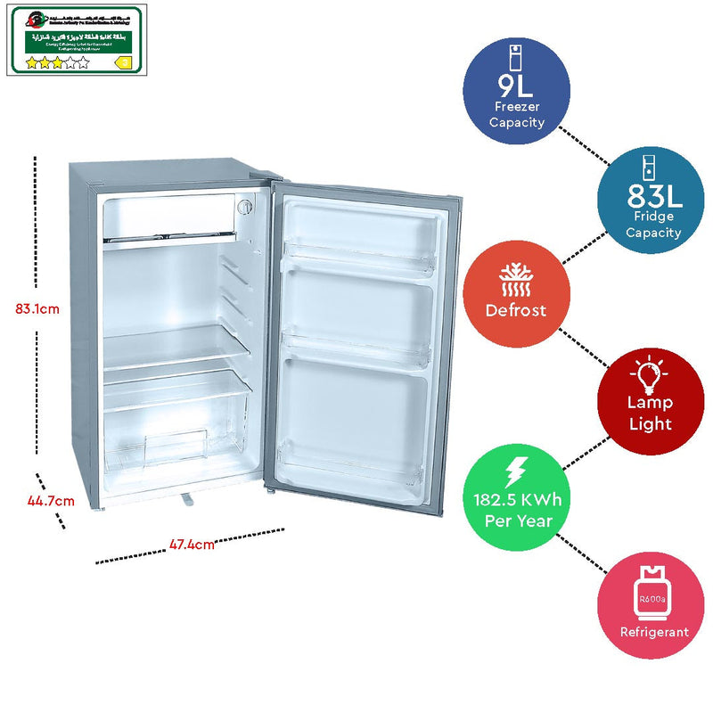 Nobel Refrigerator Single Door Silver 105 Ltr Defrost NR130SSN