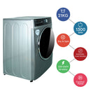Nobel Front Load Silver 21 Kg 1300Rpm Villa Washer NWM2100