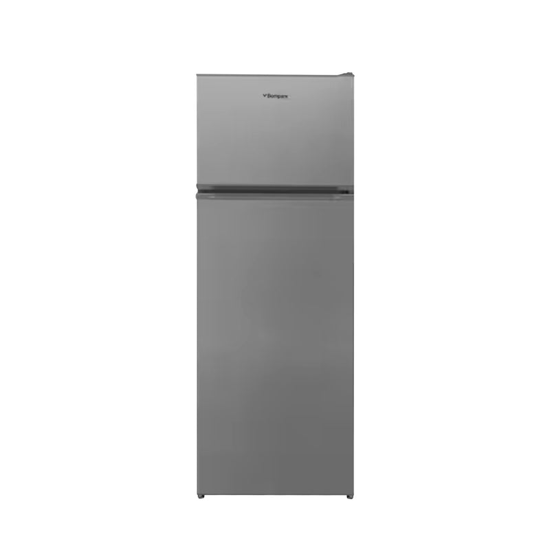 Bompani Double Door Refrigerators Inox 216 Ltrs Defrost Recessed Handle R600A Inside Condenser BR240SS