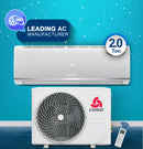 2 Ton Split Air Conditioner | 24000 BTU | T3 Climate | Low Noise | R410a Refrigerant | 4-Way Airflow & Auto Restart | Golden Fin | Rotary Compressor 2300 W 2300 W CSA24CO White