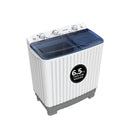 EGNRL EGWM800 Twin Tub Washing Machine 6.5/5.0 KG Capacity, 2 Water Inlet 15 Mins. Wash Timer 5 Mins. Spin Timer White