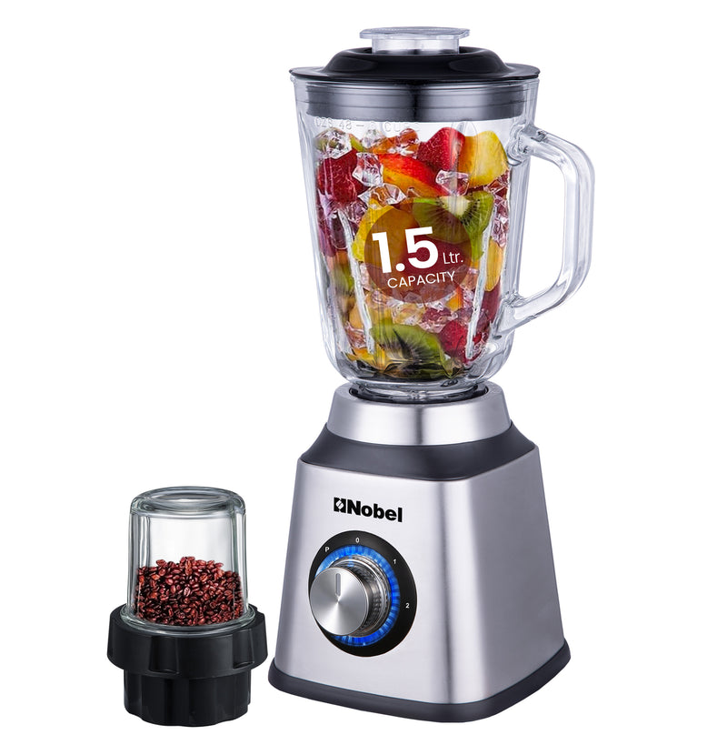 NOBEL Blender/ Grinder Stainless Steel 1.5 Litre NB515CR