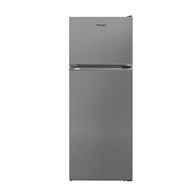 Bompani Double Door Refrigerators Inox 332 Ltrs No Frost Recessed Handle R600A Inside Condenser BR400SS