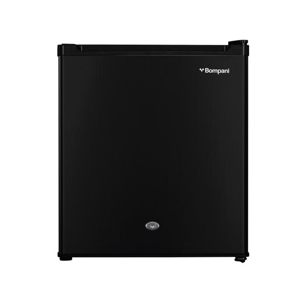 Bompani Single Door Refrigerator 46 Litres Net Capacity, Defrost, R600a Refrigerant, Inside Condenser, Lock & Key, Ice Box, 440 x 470 x 510 (W x D x H) mm, Black BR64B