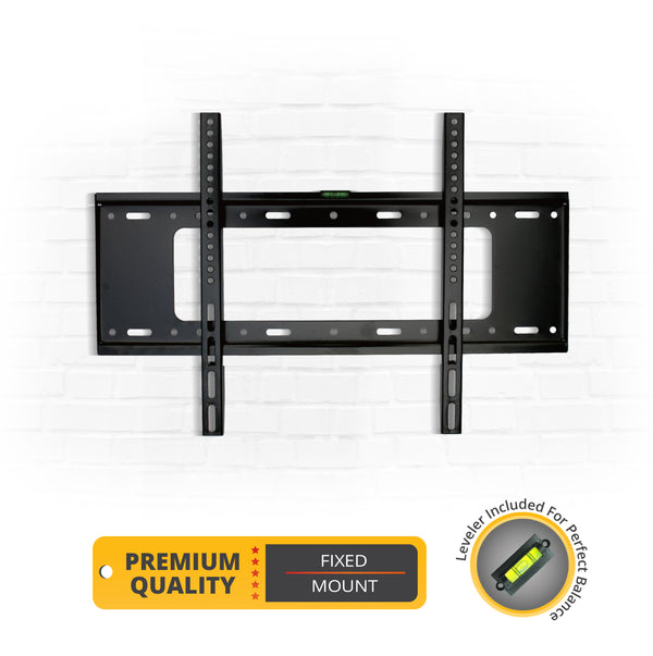 Bracket Pro Fixed TV Mount 32"-75" Fits VESA 200x200mm to 630x410mm, 1.5mm Thickness - Sturdy TV Wall Mount for Medium to Large Screens BPF3275 Black