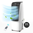 Nobel Air Cooler, 20L Capacity, Detachable Water Tank, 3 Wind Modes, 4 Wind Speeds, Touch & Remote Control, Honeycomb Filter, Automatic Shutdown, Silent Operation (110W) NAC400 White
