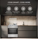 Bompani Gas Cooker S/Steel 60X60 Cm Full Safety Gas BO613YAL