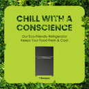 Bompani Double Door Refrigerator  112 Liter Black Model - BR100SS