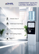 EGNRL EGWD1715 3-Taps Free Standing Water Dispenser, R134a, Equipped with Hot, Ambient and Cold Temperature, and Storage Cabinet, Child Safety Lock |Best for Home Kitchen & Office| White