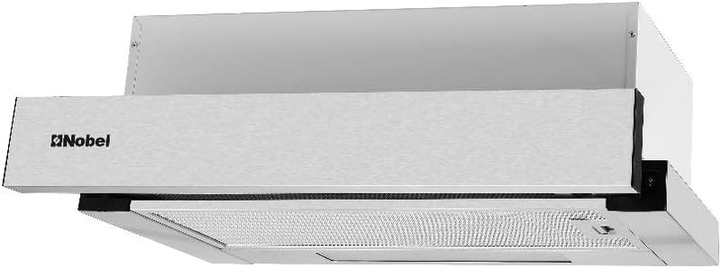 Nobel RANGE HOOD 90cm Built-in Hoods, 2 Speed Rocker Switch 3-Layer Aluminum Filter(2pcs) Slider Hood SS430+Galvanized Plate Box NCHP90ST