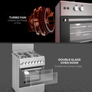 Bompani Gas Cooker S/Steel 60X60 Cm Full Safety Gas BO613YAL