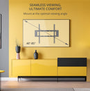 Bracket Pro Fixed TV Wall Mount, Black, for 40"-85" TVs, 200x200mm to 600x500mm VESA, 1.6mm Thickness, Easy Installation, Low-Profile Design - BPF4085 Black