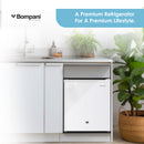Bompani Single Door Refrigerator 46 Litres Net Capacity, Defrost, R600a Refrigerant, Inside Condenser, Lock & Key, Ice Box, 440 x 470 x 510 (W x D x H) mm, White BR64