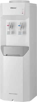 Nobel Made in Korea Two Tap Hot & Cold Function Water Dispenser Cabinet Model with 2L/H 5-10°C Cooling Capacity 5L/H 85-95°C Heating Capacity - NWD7700KR White