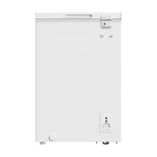 Nobel 140 Ltr Gross /99 Ltr Net Capacity Single Door Chest Freezer, R600a Refrigerant, Mechanical Control, Recessed Handle, White Inner - NCF145 White