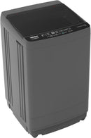 Nobel Washing Machine 7 KG Capacity, Electronic Control, 12 Wash Programs, LED Washing Phase Indicator, Transparent Lid, Dual Magic Filter, Stainless Steel Drum - NWM750RI Dark Grey