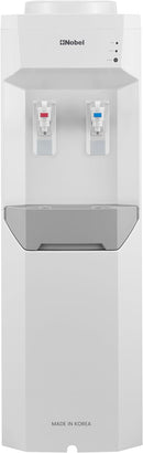 Nobel Made in Korea Two Tap Hot & Cold Function Water Dispenser Cabinet Model with 2L/H 5-10°C Cooling Capacity 5L/H 85-95°C Heating Capacity - NWD7700KR White