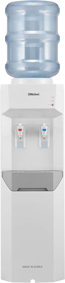 Nobel Made in Korea Two Tap Hot & Cold Function Water Dispenser Cabinet Model with 2L/H 5-10°C Cooling Capacity 5L/H 85-95°C Heating Capacity - NWD7700KR White