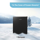 Bompani Single Door Refrigerators Black 78 Ltrs Defrost Recessed Handle R600A Inside Condenser BR110N