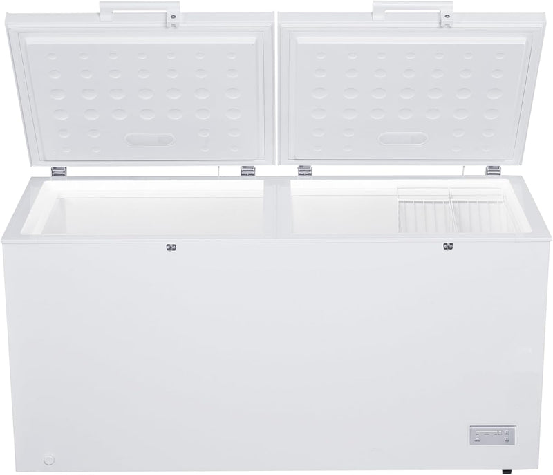 Nobel 600L Gross / 508L Net Capacity Double Door Chest Freezer with, R290 refrigerant, electronic control - NCF700 White