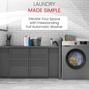 Nobel Dark Silver Front Load Washer: 6 Kg Capacity, 1000 RPM - NWM760RHS