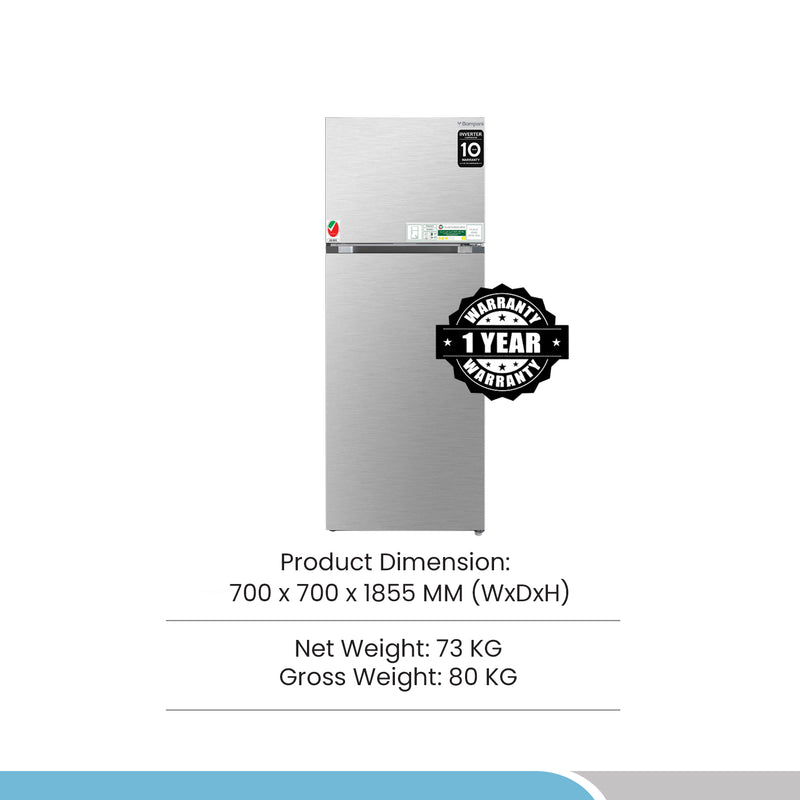 Bompani Double Door Refrigerator 605 Ltrs  BR580SS