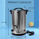 Nobel Water Boiler 1500W 16L Double Wall Stainless Steel, Safety Lock Lid, Non-Drip Brass Faucet, Keep Warm Function - NWB1600