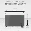 Nobel 43 Inch Smart TV Full HD – Powered by VIDAA OS, Netflix & YouTube Certified - NTV43VIDS Diamond Series