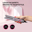 La Modano Hair Straightener with Ceramic Coating 8 Temperature Levels, LCD Display, PTC Heating, Lock Function Model - LMHS450