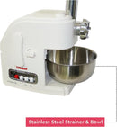 Nobel 10 in 1 Juicer Food Factory with 1 Litres Piano Switch Multi Speed Knob Switch and Citrus Juicer Kubbe Maker - NFP888 White