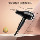 Nobel Hair Dryer 1500W with Pure Copper DC Motor Fast Dry, Overheat Protection, Cool Button, 2 Speeds, 3 Heat Settings - NHD850
